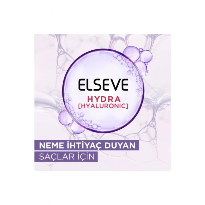 Elseve Hydra [hyaluronic] Nemi Hapseden Saç Bakım Kremi 390 ml 3lü Set