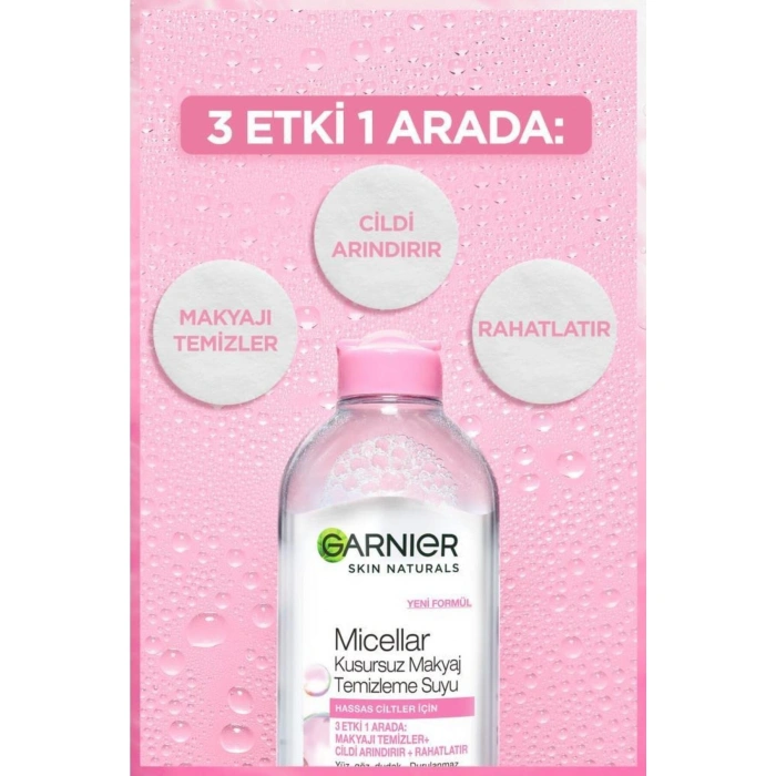 Garnier Saf & Temiz Nemlendiren Temizleyici 250 ml + Micellar Kusursuz Makyaj Temizleme Suyu 400 ml