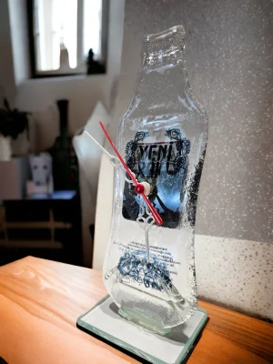 Benim Cam Atölyem Geri Dönüşüm Yeni Rakı Masa Saati