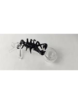 Benim Cam Atölyem Borosilikat Muhafazalı Akrep Temalı Lüle Taşı  Pipo