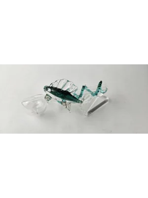 Benim Cam Atölyem Borosilikat Muhafazalı Balık Temalı Lüle Taşı  Pipo