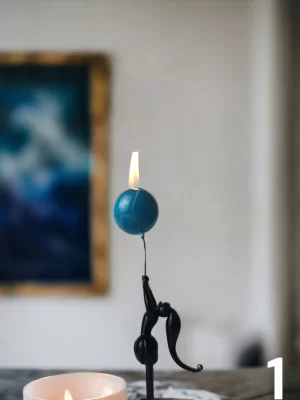 Benim Cam Atölyem Murano Balon Tutan Kız Kandil
