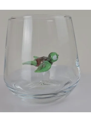 Benim Cam Atölyem Murano Caretta Caretta Kahve Yanı Bardak