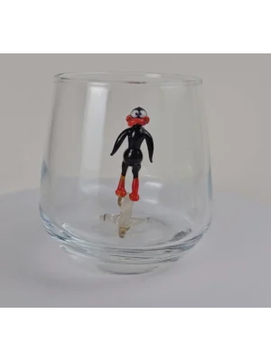 Benim Cam Atölyem Murano Duffy Duck Kahve Yanı Bardak