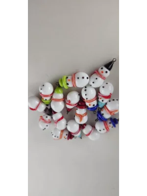 Benim Cam Atölyem Murano Kardan Adam Kolye Mini Takı