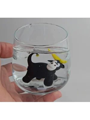 Benim Cam Atölyem Murano Gaz Çıkaran Bardak -İnek-