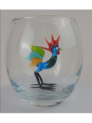 Benim Cam Atölyem Murano Horoz Bardak