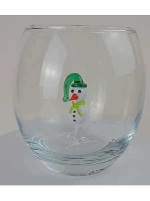 Benim Cam Atölyem Murano Kardan Adam Bardak