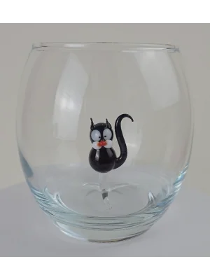 Benim Cam Atölyem Murano Kedi Bardak