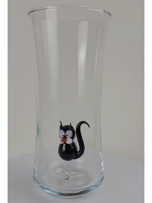 Benim Cam Atölyem Murano Kedi Rakı Bardağı