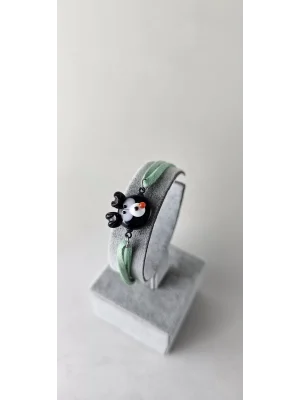 Benim Cam Atölyem Murano Köpek Bileklik Mini Takı