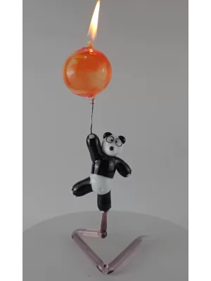 Benim Cam Atölyem Murano Panda Kandil