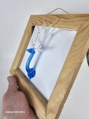 Benim Cam Atölyem Murano Geyik Kafası Tablo