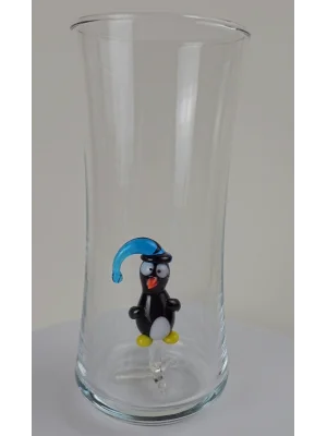 Benim Cam Atölyem Murano Penguen Rakı Bardağı