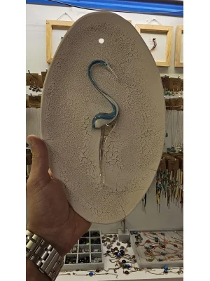 Benim Cam Atölyem Seramik Ve Murano Balıkçıl Tablo