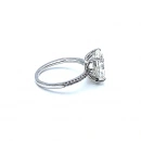 1cm Oval Mozanit Yarımtur Yüzük