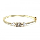 2 Damla 1 Baget Yarı Taşlı Kelepçe