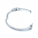 2 Damla 1 Baget Yarı Taşlı Kelepçe