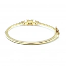 2 Damla 1 Baget Yarı Taşlı Kelepçe