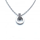 2 Halka Carti İçiçe Kolye