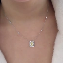 2 Sıra Taşlı Sitrin Di Kolye