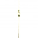 2 Yeşil Dot Kalp Zincir Bileklil