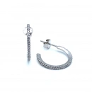 2cm İnce Tamtur Açık Halka Küpe