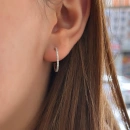 2cm İnce Tamtur Açık Halka Küpe