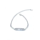 Taşlı Plaka Messi 2 Zincir Bileklik