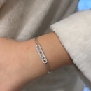 Taşlı Plaka Messi 2 Zincir Bileklik