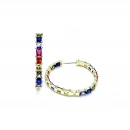 3cm Rainbow Di Halka Küpe