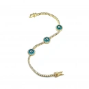 3lü Camgöz Suyolu Bileklik