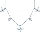 3lü Markiz Çiçek Kolye