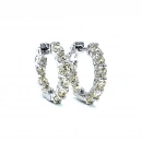 3mm Mozanit Halka Küpe