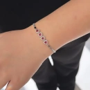 4 Pink Hearts Bileklik