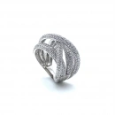 4 Sıra Sarmal Taşlı Yüzük