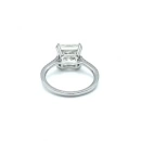 4ct Prenses Tek Taş Mozanit Yüzük