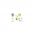 C Gömme Taş İnci M Küpe