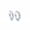 Üçgen Taş 3cm Tamtur Halka Küpe