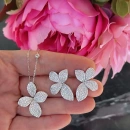 Bruno 4 Yaprak Küpe