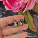 Zebra Duo Colour Küpe