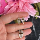 Shiny Taşlı Plaka Küpe