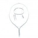 Rain V Kolye Küpe Bileklik Yüzük Set