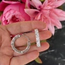 Üçgen Taş 3cm Tamtur Halka Küpe