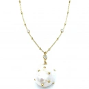 Barok İnci Top Zincir Kolye