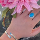 Oval Firuze Vintage Yüzük