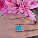 Oval Firuze Vintage Yüzük