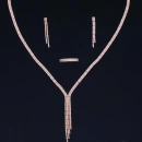 Rain V Kolye Küpe Bileklik Yüzük Set