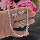 Mozanit Süzme Markiz Suyolu Kolye