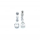 Mozanit Geo Çubuklu Damla Küpe